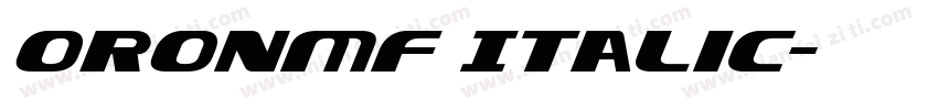 OronMF Italic字体转换